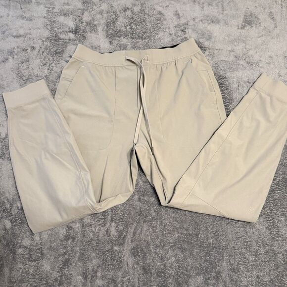 Lululemon Men’s ABC Joggers Khaki Beige Size L Large - Picture 1 of 5